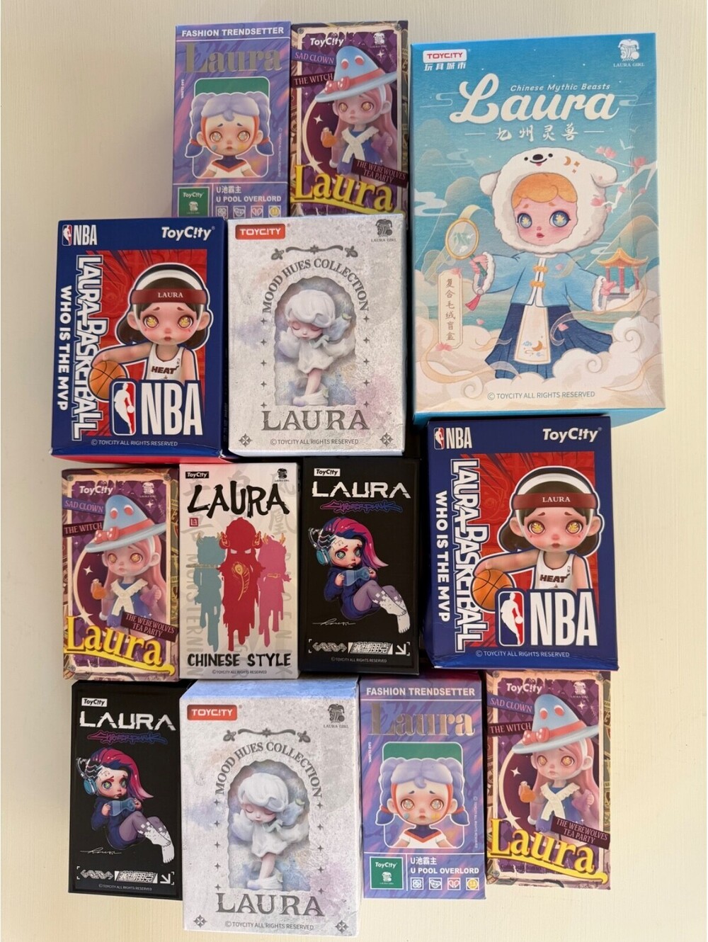 Authentic Blind Box Lot Of 13 ToyCity LAURA Assortment NoDupes NBA Chinese Witch